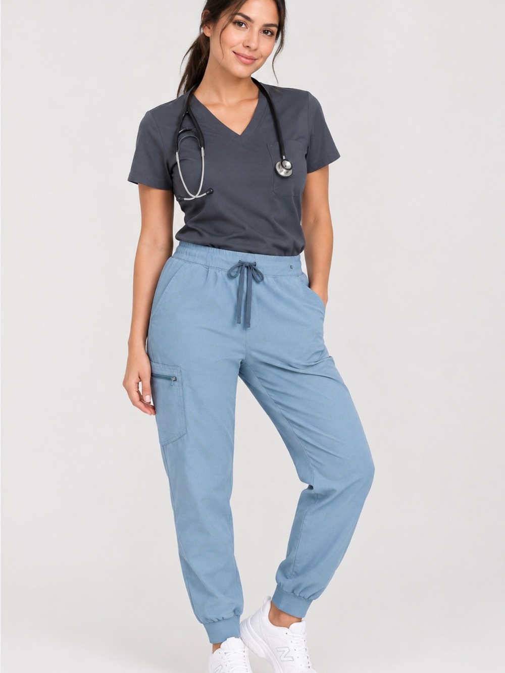 Figs Light Blue Cargo Jogger